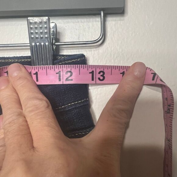 Judy Blue Flare Jeans Blue Sz 1/25 Raw Hem - Picture 4 of 8